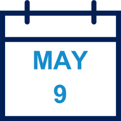 May 9 calendar image
