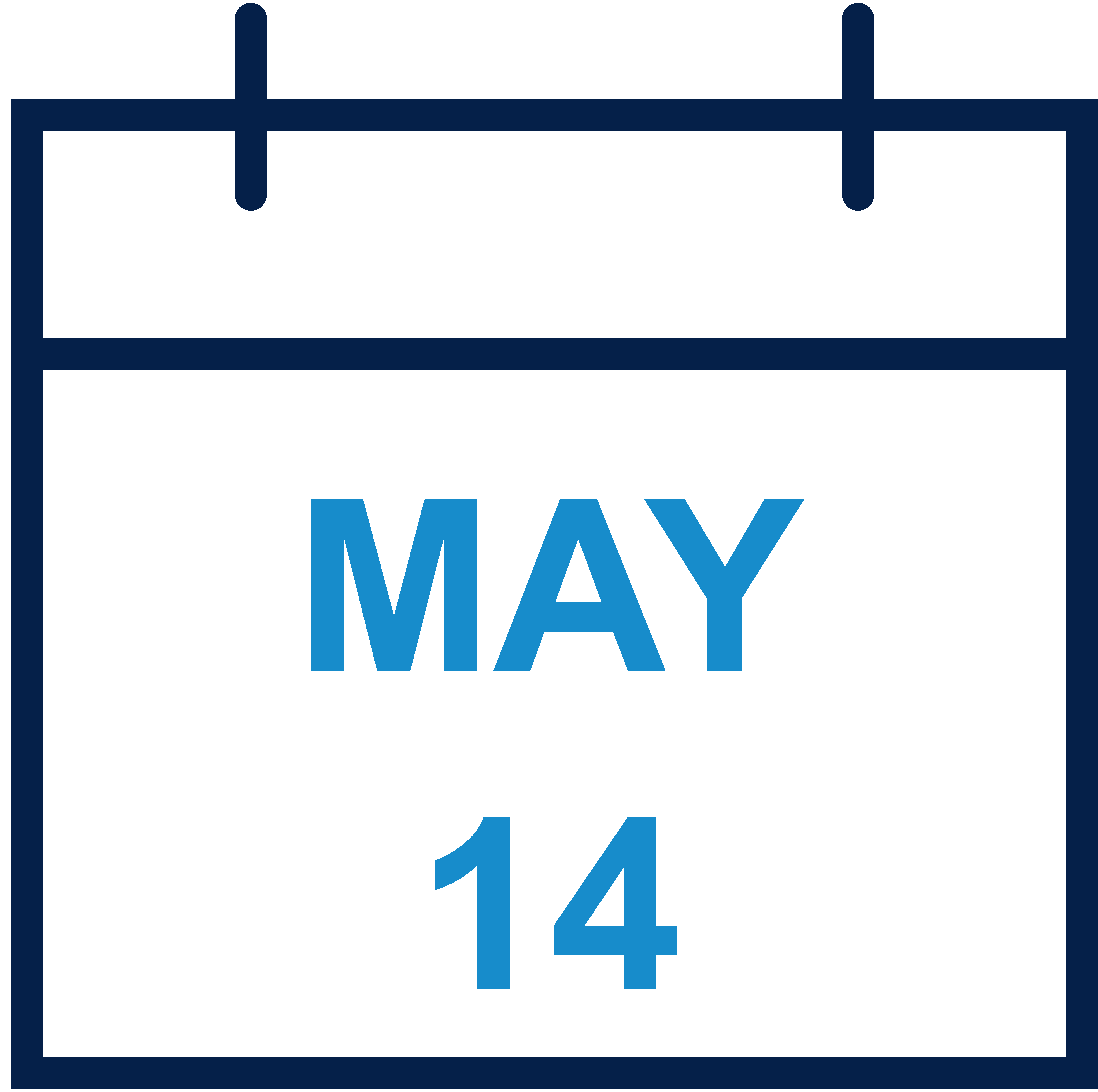 May 14 calendar image